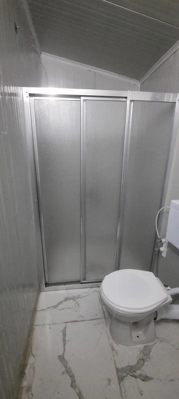 Girayduş 80cm ile 100cm arası parlak profil 2 hareketli 1 sabit mika duşakabin ürün görseli 1