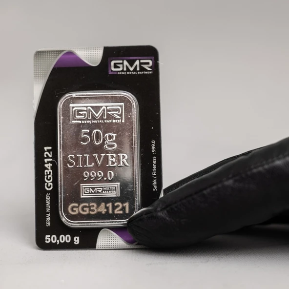 E-Gümüş 50 Gr Külçe Gümüş - Resim 3
