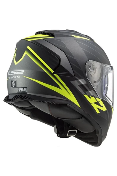 LS2 Storm Nerve Full Face Motosiklet Kaskı - Resim 4