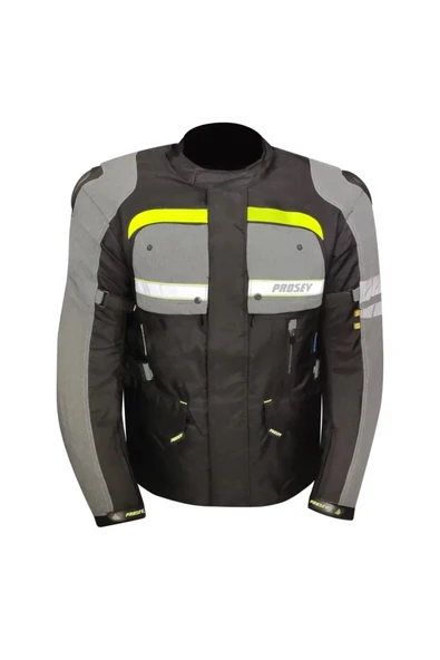 Prosev 2202 4 Mevsim Uzun Motosiklet Montu Xl (GRİ-NEON) ürün görseli 1