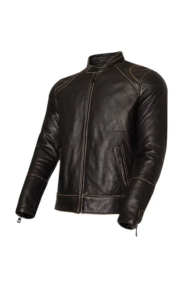 Vexo Vintage Deri Motosiklet Montu ürün görseli 1
