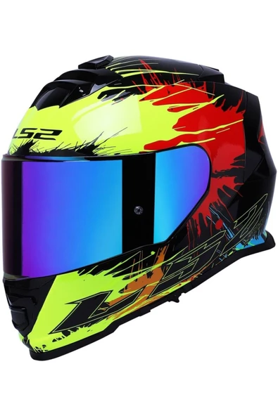 LS2 Storm 2 Drop Full Face  Motosiklet Kaskı Gökkuşağı Camlı ürün görseli 1