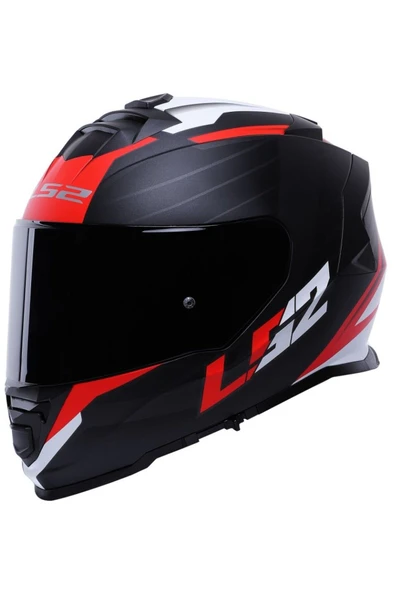 LS2 Storm 2 Nerve Kırmızı  Full Face  Motosiklet Kaskı Siyah Camlı ürün görseli 1
