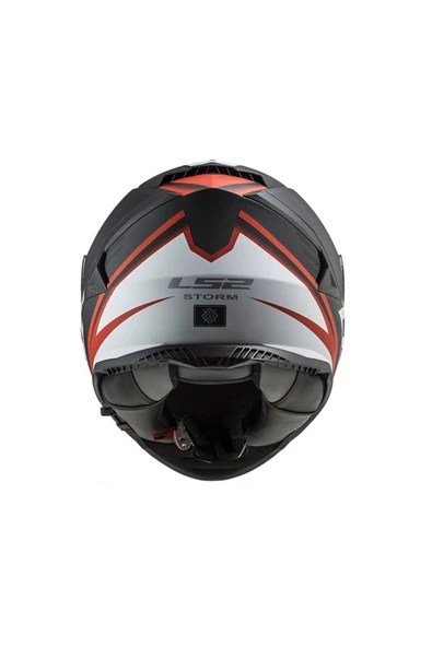 LS2 Ff800 Storm 2 Nerve Mat Black Red Motorcu Kaskı - Resim 3