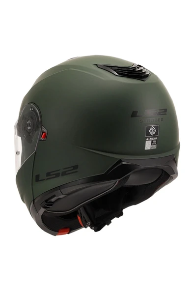 LS2 Strobe 2 Mat Yeşil Kask - Resim 2