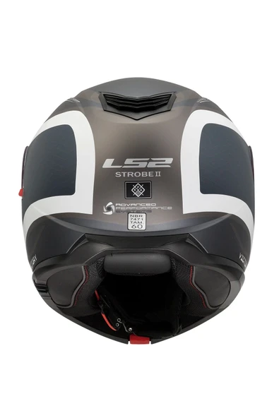LS2 Strobe 2 Vıctory Mat Gri-mavi-kum Kask - Resim 3