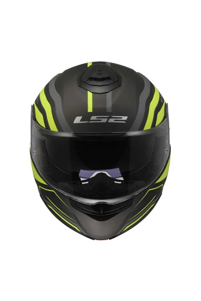 LS2 Strobe 2 Phantom Çene Açılır Kask - Resim 4