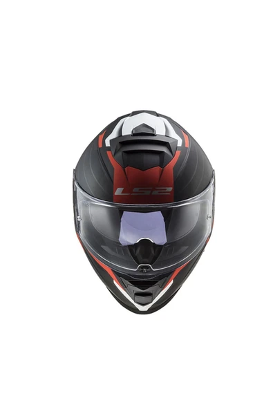LS2 Ff800 Storm 2 Nerve Mat Black Red Motorcu Kaskı - Resim 4