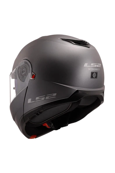 LS2 Strobe 2 Çene Açılır Motosiklet Kaskı - Resim 3