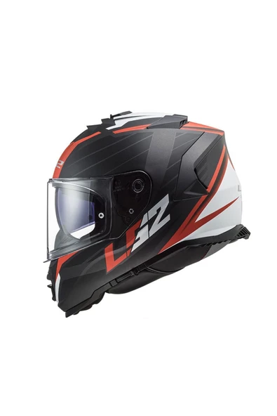 LS2 Ff800 Storm 2 Nerve Mat Black Red Motorcu Kaskı ürün görseli 1