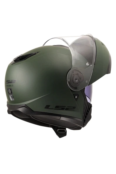 LS2 Strobe 2 Mat Yeşil Kask - Resim 6