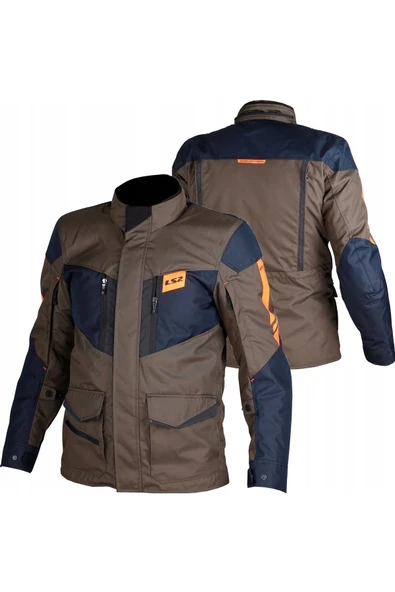 LS2 Metropolıs Evo 4 Mevsim Waterproof Motosiklet Montu Haki ürün görseli 1