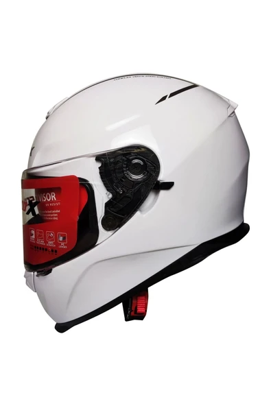 Scoyco X507 Güneş Vizörlü Kapalı Kask Beyaz ürün görseli 1
