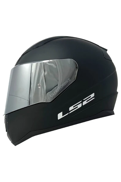 LS2 RAPID 2 MAT SİYAH KAPALI MOTOSİKLET KASKI GRİ CAMLI + Şeffaf Camlı ürün görseli 1