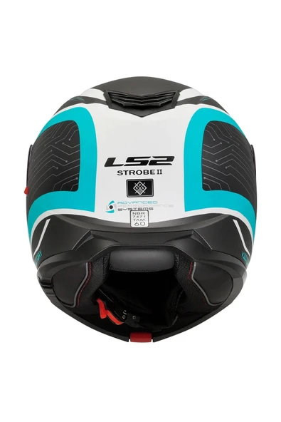 LS2 Strobe 2 Vıctory Mat Tıtanıum-beyaz-metal Mavi Kask - Resim 3