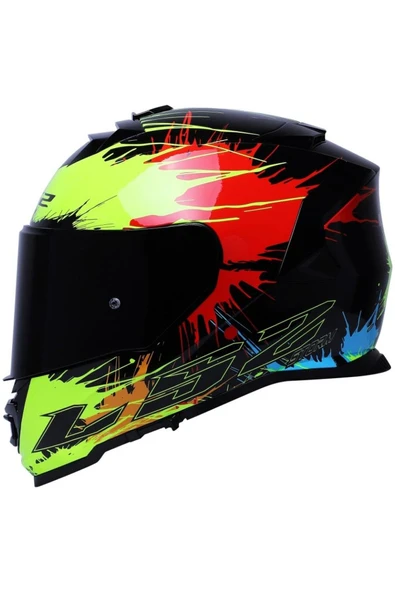 LS2 Storm 2 Drop Full Face  Motosiklet Kaskı Siyah Camlı ürün görseli 1