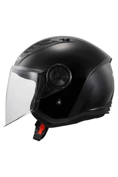 LS2 Aırflow 2 Yarım Kask Mat Siyah - Resim 2