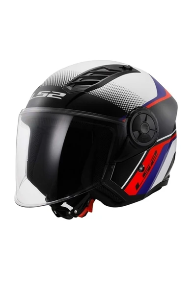 LS2 Airflow 2 Rush Beyaz-mavi-kırmızı Kask ürün görseli 1