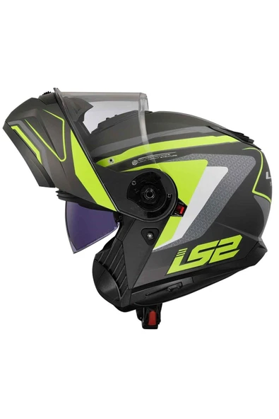 LS2 Strobe 2 Phantom Çene Açılır Kask - Resim 7
