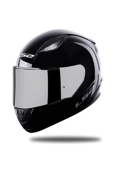 LS2 Rapıd 2 Parlak Siyah Fullface Motosiklet Kaskı Gri Camlı + Şeffaf Camlı ürün görseli 1