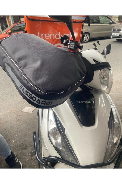 ASSGARDI COLLECTION Motosiklet El Koruma Scooter Universal Premium Elcik Rüzgarlık Içi Yünlü Su Geçirmez Reflektörlü ürün görseli 1