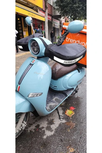 Scooter Cappucino Motosiklet Elcik El Koruma Kürklü ürün görseli 1