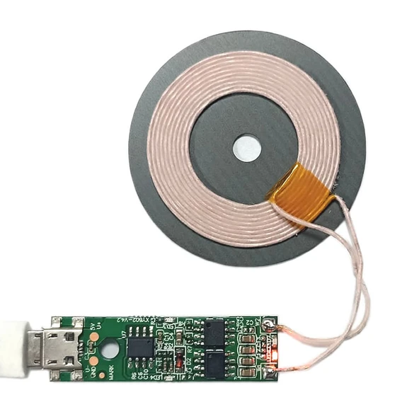 Kablosuz Şarj Modülü  5W 1A Mobil Akıllı Telefon Oyuncak Pil Şarj Transmiter Micro Usb Samsung Apple XY602 ürün görseli 1