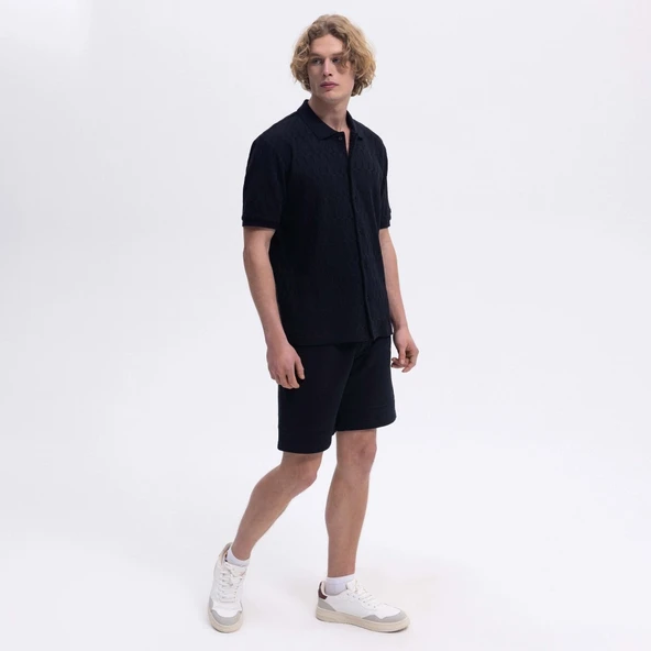 Ellesse Erkek Siyah Gömlek EM490 - Resim 2