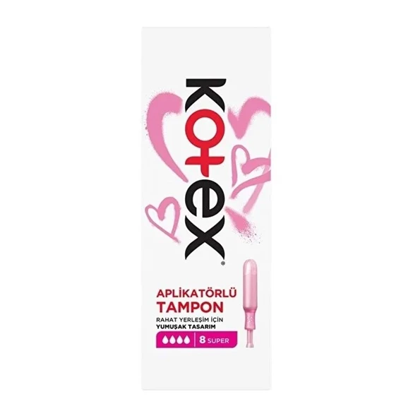 Kotex Aplikatörlü Tampon Süper 72 Li Set (9PK*8) - Resim 2