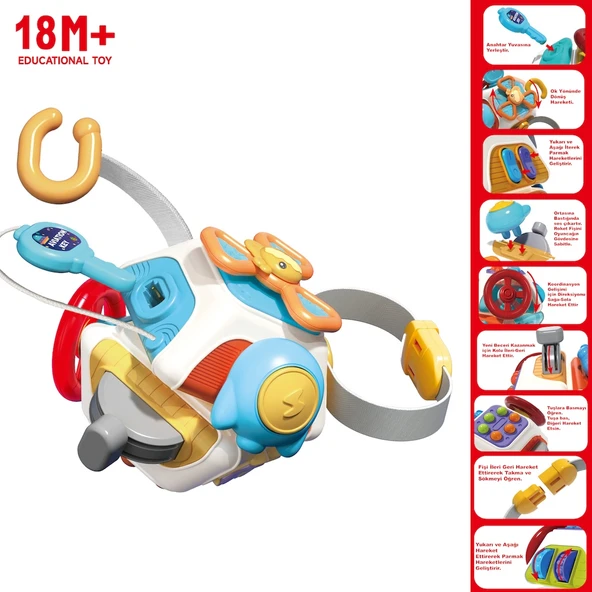 Vardem Eğitici Çok Yüzlü Aktivite Oyuncağı RT1605 ürün görseli 1