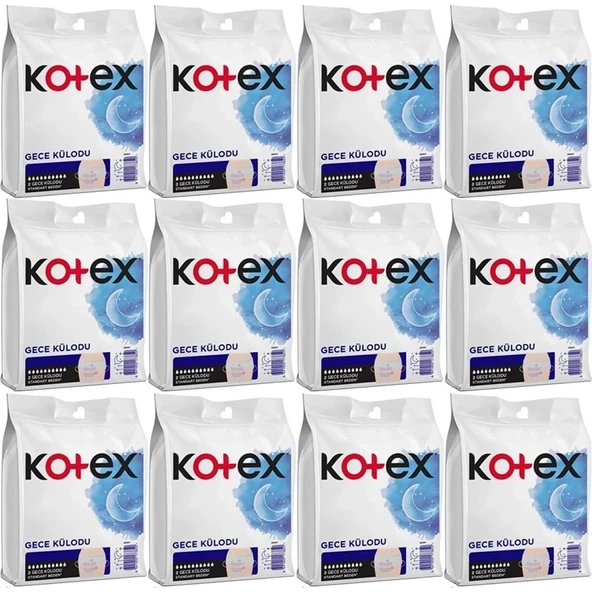 Kotex Gece Külodu / Külot Standart Beden Yoğun ReGl Dönemine Özel 24 Lü Set 12PK*2 ürün görseli 1