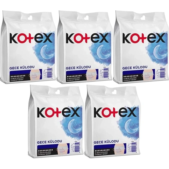 Kotex Gece Külodu / Külot Standart Beden Yoğun ReGl Dönemine Özel 10 Lu Set 5PK*2 ürün görseli 1