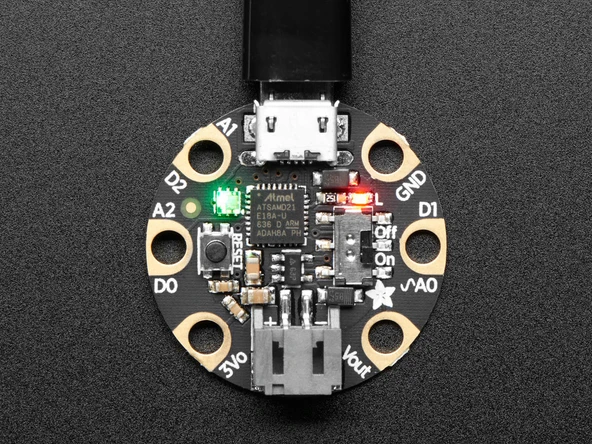 GEMMA M0 Adafruit ATSAMD21E18 Development Board  SAM D ARM Cortex-M0+ 32-Bit Embedded Evaluation Board - Resim 3