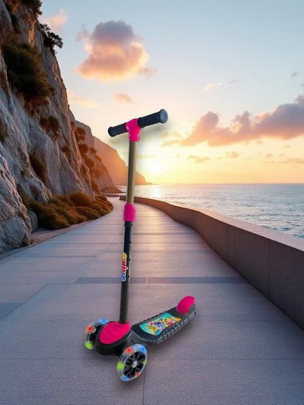 Swing Scooter Işıklı - Pembe (Kutulu) ürün görseli 1