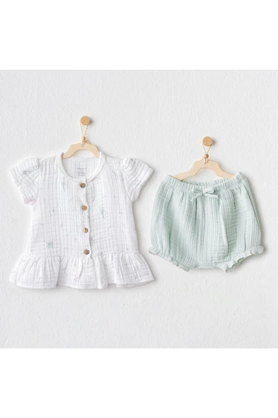 Andy Wawa Bebek Muslin Set Love Family 2'li Takım AC25509 ürün görseli 1