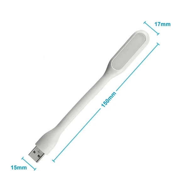 Usb Led Lamba 15cm Beyaz Renk Işık  Portatif Taşınabilir Gece Lambası Masa Aydınlatma Kamp Bilgisayar Laptop Powerbank Adaptör Araba ürün görseli 1