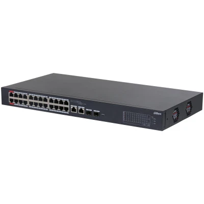 DAHUA DH-CS4226-24ET-240 24 PORT 24XFE-2XGE/SFP YÖNETILEBILIR 240W POE SWITCH ürün görseli 1