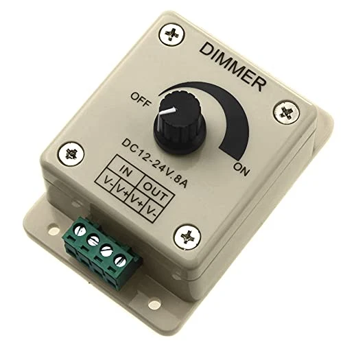 DC Dimmer 12V-24V LED Ayarlayıcı 5050 3528 LED Şerit için Manuel LED Dimmer 12-24V 8A Dc Dimmer ürün görseli 1