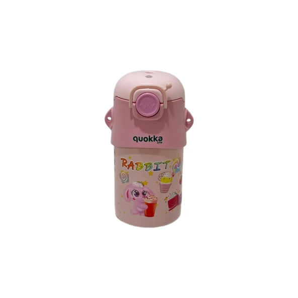 TAROS MATARA 500 ML PEMBE LİFE FİGÜRLÜ ANIMALS ÇELİK - Resim 2
