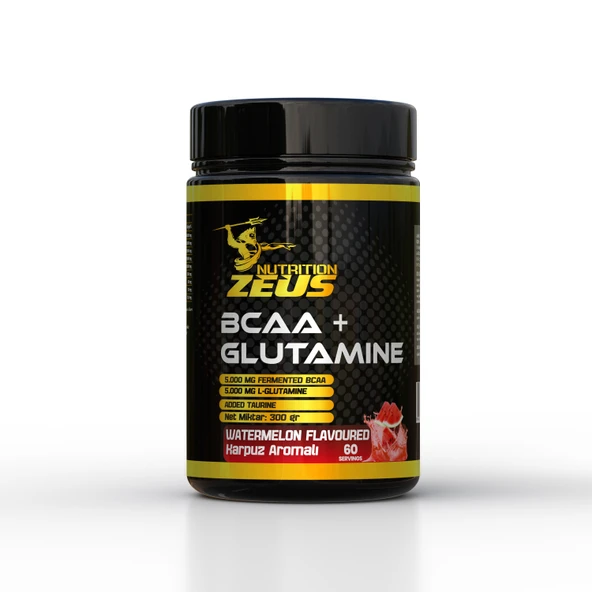 Zeus Nutrition BCAA+GLUTAMINE 300GR-Karpuz-Aromalı ürün görseli 1