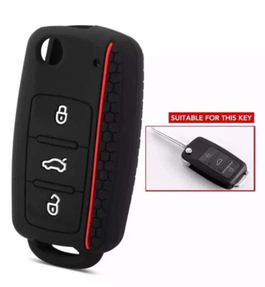 Volkswagen Polo Golf Jetta Passat Scirocco Caddy Amorak Tıguan Anahtar Kılıf SİYAH 1 ADET ürün görseli 1