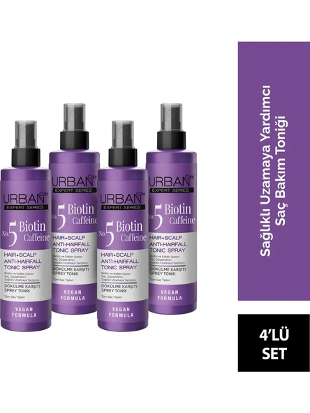 Urban Care Expert Serisi Biotin ve Kafein Saç Toniği Hızlı Uzamaya 4 x 200 Ml ürün görseli 1