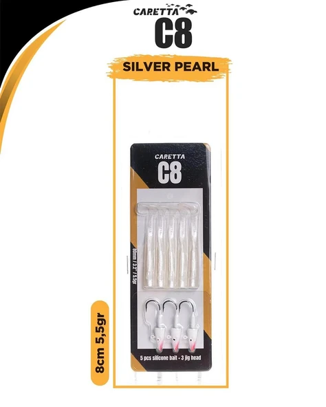 Caretta C8 8cm 5.5gr Lrf Silikon Yem - Resim 12