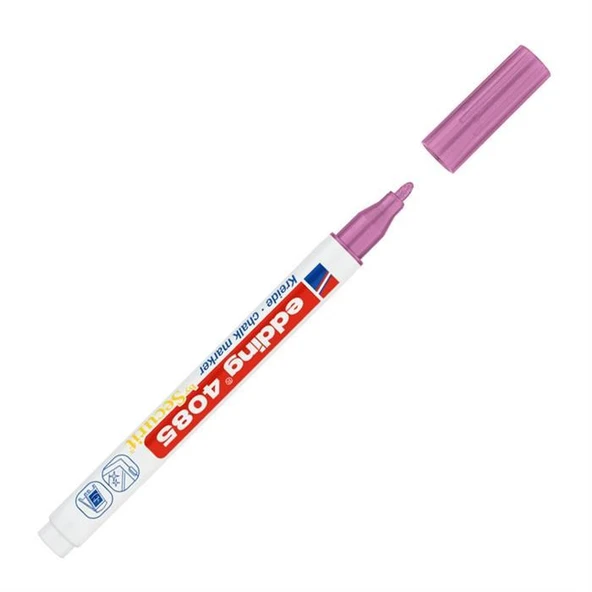 EDDING CAM KALEMI METALIK PEMBE 1 LI  (4085) ürün görseli 1