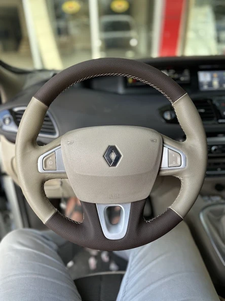 Renault Fluence TUŞLU Araca Özel Direksiyon Kılıfı (AÇIKLAMAYI OKUYUNUZ) ürün görseli 1