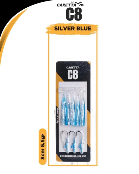 Caretta C8 8cm 5.5gr Lrf Silikon Yem - Resim 11