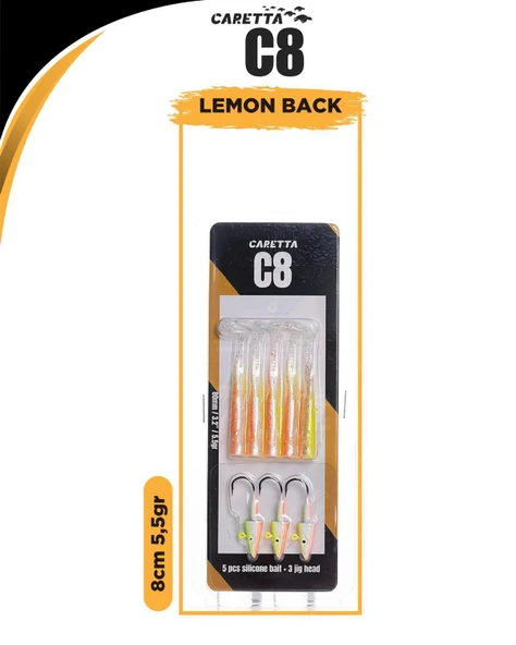 Caretta C8 8cm 5.5gr Lrf Silikon Yem - Resim 8