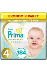 PRİMA PREMİUM CARE NO:4 EKONOMİK PAKET 9/14 KG 184 ADET ürün görseli 1