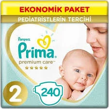 PRİMA PREMİUM CARE NO:2 EKONOMİK PAKET 4/8 KG 240 ADET ürün görseli 1