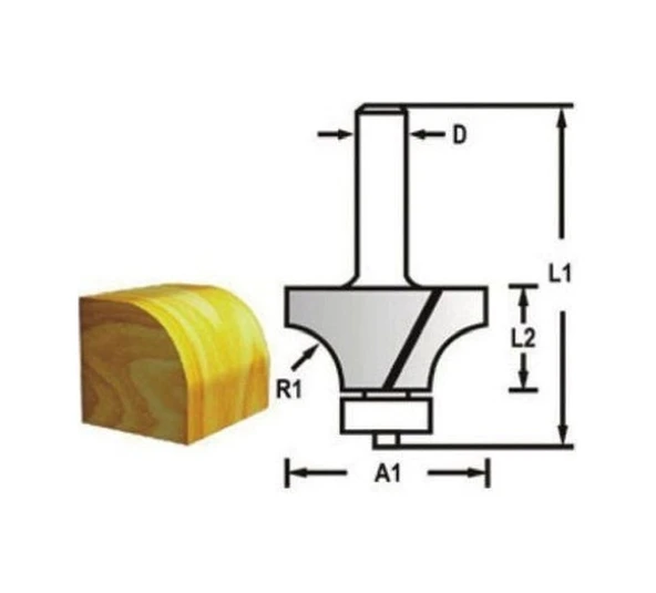 Freze Bıçağı 12 Mm Rm Th14467 - Resim 2